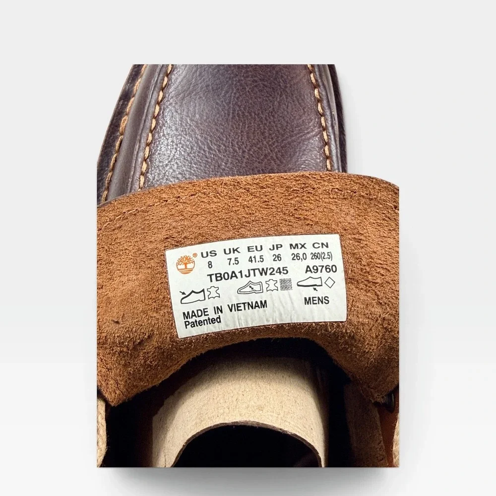 Timberland Westmore Mid Lace Chukka Boot Mens 8 Brown Leather TB0A1JTW245 NEW